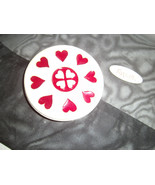 Rycraft Inc Tree Ornament or Wall Plaque Painted heart cookie w hook Red... - $9.46 CAD
