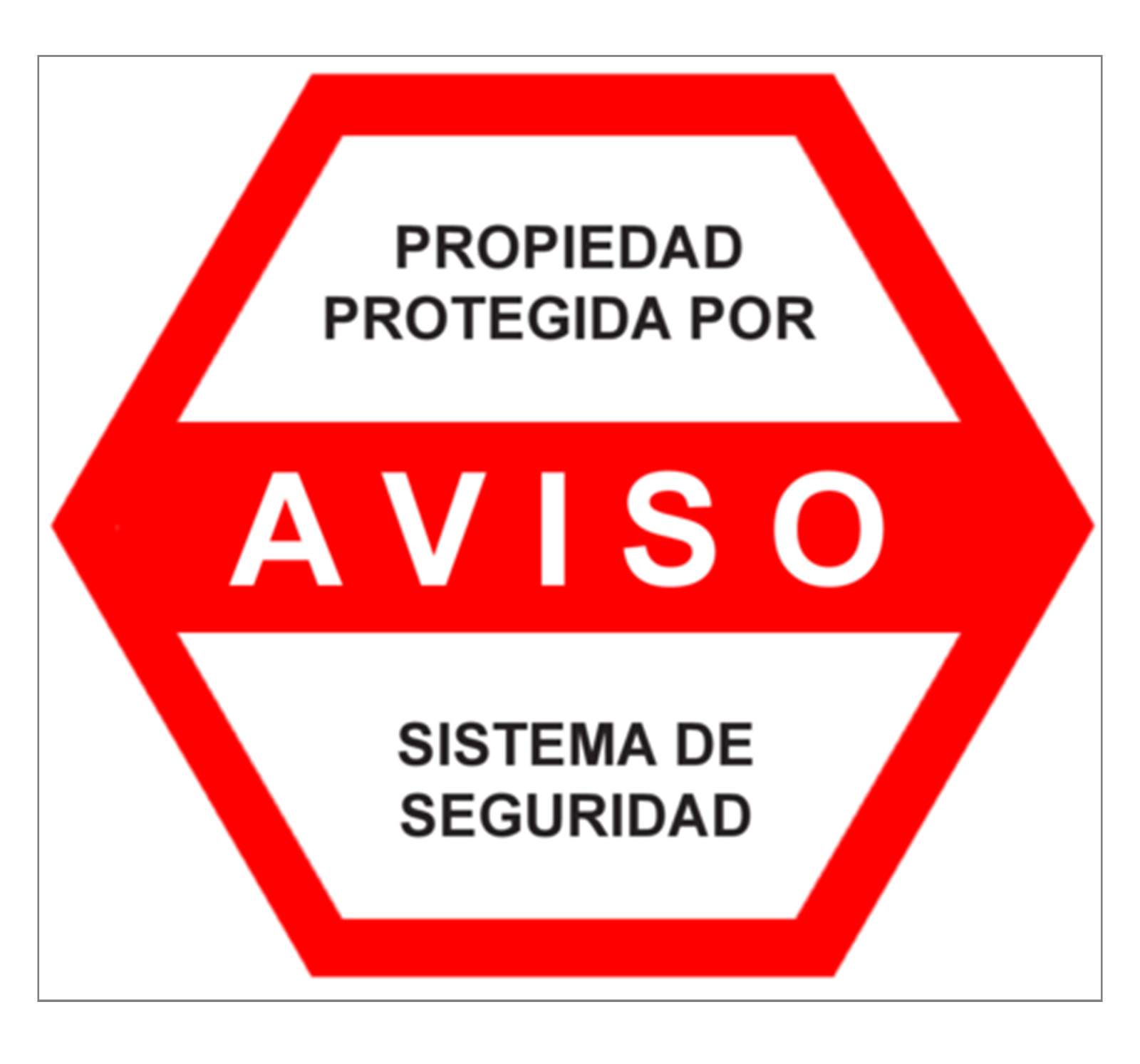 Pegatinas de Advertencia del Sistema de Seguridad  / Paquete de 6 + Enví... - $5.95