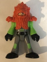 Imaginext Green And Gray Masked Action Figure  Toy T6 - £4.56 GBP