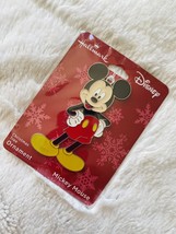 Disney Ornament Mickey Mouse Christmas Tree Holiday Flat Metal Hallmark Hanging - £11.09 GBP