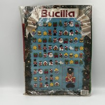 1993 Vintage Bucilla Trim A Tree Set of 75 Felt Christmas Ornaments Kit ... - $38.69