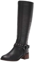 Lucky Brand Women&#39;s KARESI Equestrian Boot Black 5 M US - $64.35