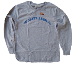 NWT NCAA Cal Santa Barbara Gauchos Youth Medium Gray Long Sleeve Shirt - £11.83 GBP