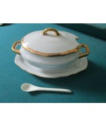Lefton Japan Mustard Bowl With Spoon 3 X 5 1/2&quot; [81d] - $472.67 MXN