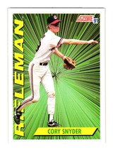 1991 Score #695 Cory Snyder Cleveland Indians - £1.54 GBP