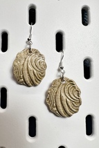 Handmade Ceramic Earrings: Desert - Floral - £11.86 GBP