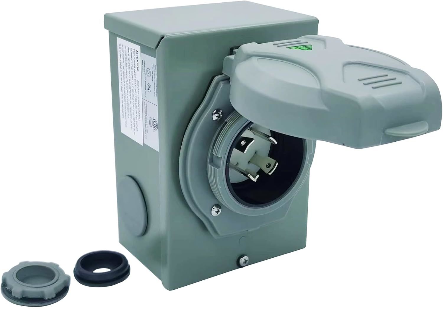 30-Amp Generator Inlet Box, Nema L14-30P Rv Generator Power Inlet, Etl L... - $43.94