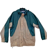 Land&#39;s End Men&#39;s XL 46-48 Regular Green Beige Hooded Jacket - $38.95