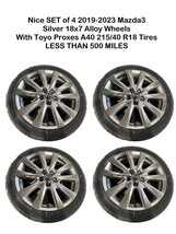 OEM 2019-2023 Mazda3 18x7 Alloy Wheel W/ Toyo Proxes 215/40 R18 Tires 99... - $1,485.00