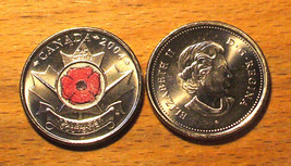 2004 Uncirculated Poppy Quarter - Spy Coin - Canada - 25 Cents - £6.28 GBP