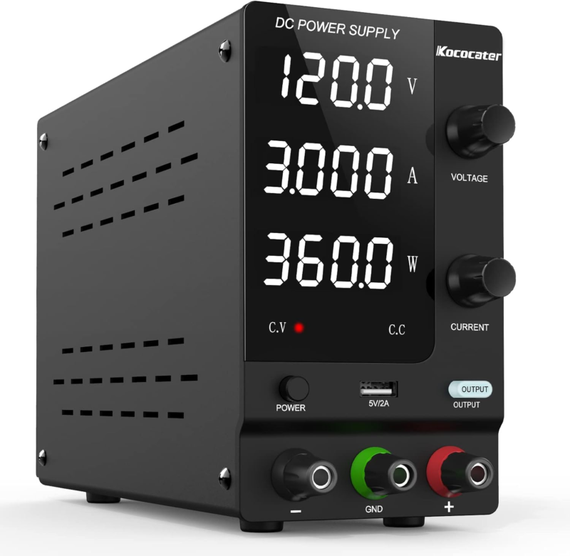 DC Power Supply Variable 120V 3A with Output Switch, Adjustable Regulate... - $189.81