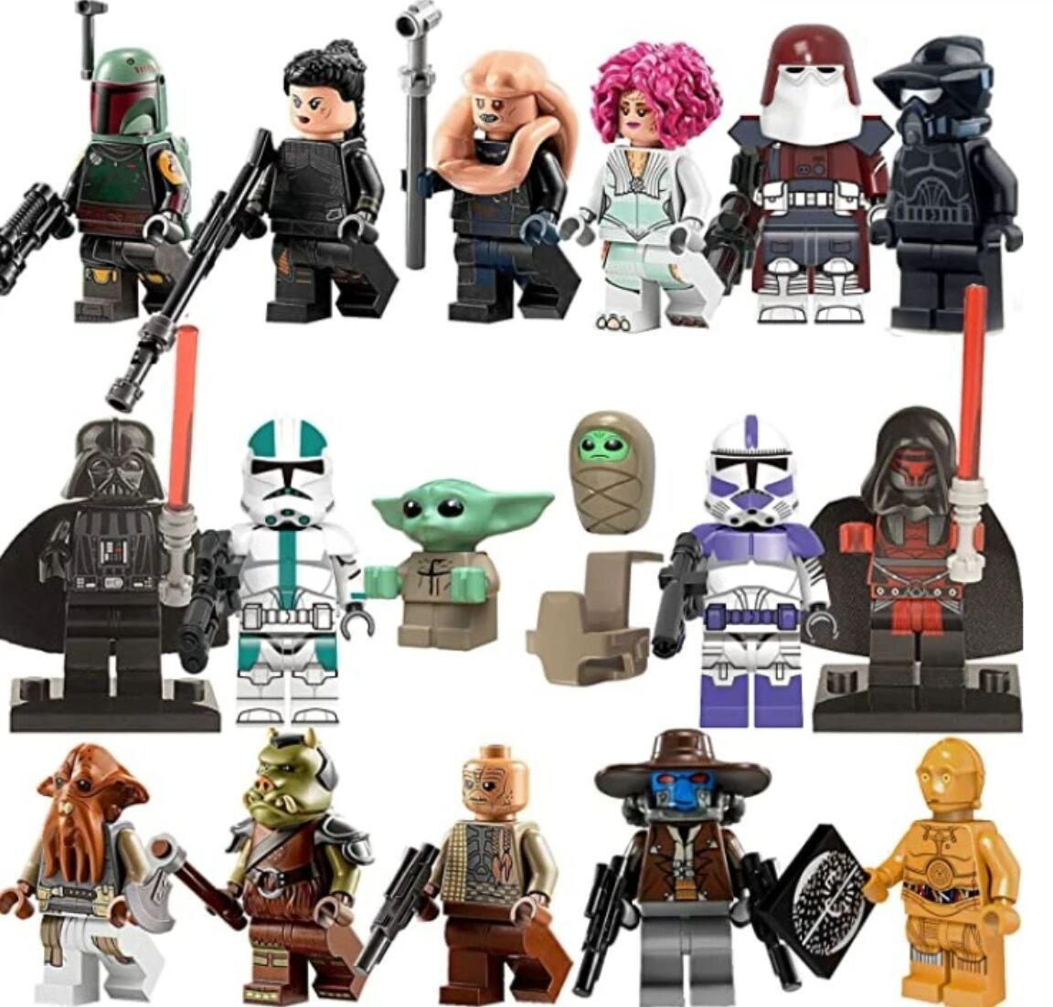 17PCS Star Wars Minifigures Kids Toys Gift fit For Lego Toys