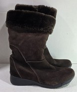 NWT Womens 9M Sporto Original Ducks Brown Suede Leather Side Zip Winter ... - $708.05 MXN