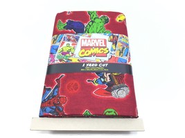 Disney Marvel Comics 1 Yard Cut 100% Cotton Fabric 36&quot;x44&quot; Spider-Man Hulk Thor - £10.36 GBP