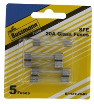 Bussman BP/SFE-20 RP 20 Amp Fuses 5 Fuses Per card - £7.04 GBP