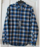 Eddie Bauer Bristol Men&#39;s Flannel Shirt  Maison Blue Plaid Sz M-XL NWT M... - $474.34 MXN