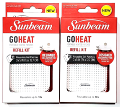 2 Packs Of 2 Reusable Gel Patches Sunbeam Go Heat Portable Heated Patches Refill - £20.77 GBP