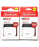2 Packs Of 2 Reusable Gel Patches Sunbeam Go Heat Portable Heated Patche... - £20.84 GBP