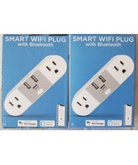 Lot of 2 Smart WiFi 2-Outlet Plug with 2 USB Ports works with Alexa &amp; Go... - €32,13 EUR