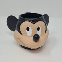 APPLAUSE Vintage Disney MICKEY MOUSE 3D Plastic Figural Mug Cup 33629 - £12.44 GBP