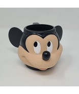 APPLAUSE Vintage Disney MICKEY MOUSE 3D Plastic Figural Mug Cup 33629 - £12.41 GBP