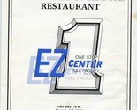 Waffles N More Restaurant Menu Highway 76 W Branson Missouri 1988 - $17.81
