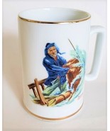 Norman Rockwell Museum Art Braving The Storm 1984 Porcelain Mug Stein 12... - $16.15