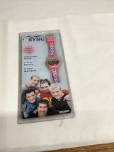 N’Sync Pink LCD Wristwatch Laser Sticker 5 Function Winterland 1999 Coll... - $24.75