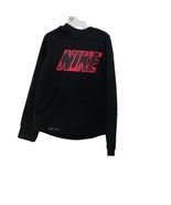 Nike Little Boys Hoodie Black Sz 4 Red Graphic Dri Fit Long Sleeve Fleec... - $23.90 CAD