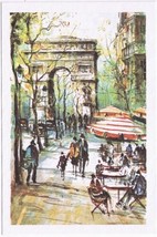 Postcard La Parisienne Tea Augustine Florida French Pastry Arc de Triomphe - £2.88 GBP