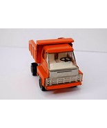 Vintage Orange Metal Dump Truck Toy 5&quot; Made In Japan Unbranded - $336.54 MXN