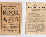 The Games of ROOK Instruction Booklet Dixie Tuxedo Discard Rook and MORE - £19.54 GBP