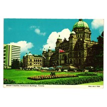 Vintage Postcard British Columbia Parliament Buildings Victoria Gardens Capital - £5.43 GBP