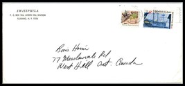 US Ad Cover - Swissphila, Flushing, New York to West Hill, Canada A13 - £2.32 GBP