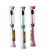 Cartoon Panda 10pcs Set Wheat Straw Handle Toothbrush Soft Bamboo Fiber ... - £17.07 GBP