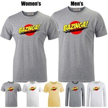 Bazinga Big Bang Theory Sheldon Cooper Print T-shirt Mens Womens Graphic... - £13.81 GBP