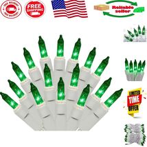 Elegant 100 Mini Green Lights on White Wire - Indoor/Outdoor,  Listed Sa... - $455.10 MXN
