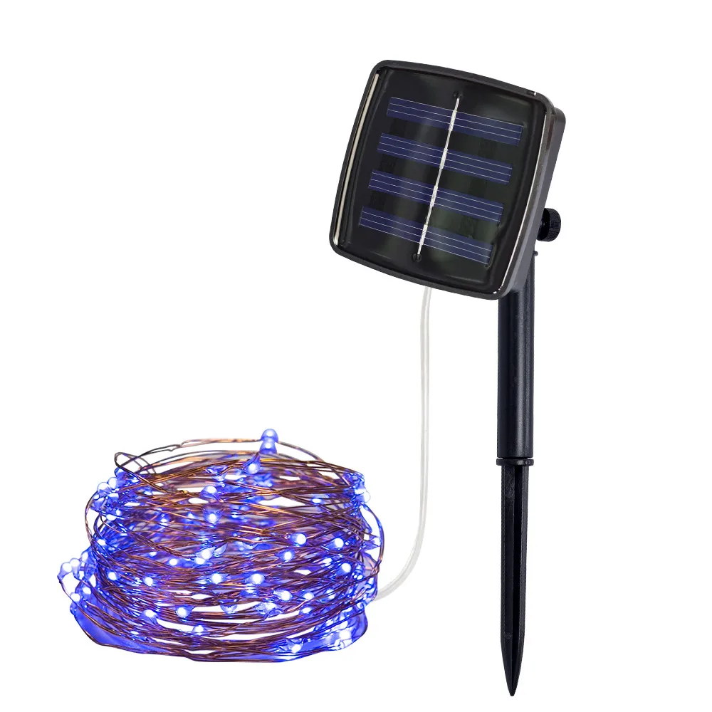 5m 50 Lights Led Outdoor Solar Lamp String Lights Leds Fairy Holiday Christmas W - £128.49 GBP