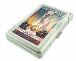 Vintage Worlds Fair D3 100&#39;s Size Cigarette Case with Built in Lighter C... - £17.37 GBP