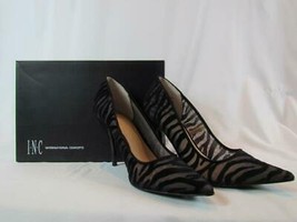 NIB INC International Concepts Stiletto High Heel Black Zebra Mesh Pump Size 7 M - £40.43 GBP