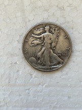 1943 Walking Liberty silver Half Dollar-FINE - £10.44 GBP
