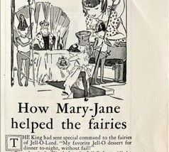 Jell-O Mary Jane Fairies 1933 Advertisement Gelatin Dessert Fruit Whip DWKK13 - £15.66 GBP