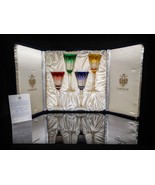 Faberge Palais Crystal Colored Goblets Glasses Set of 4 NIB - £1,008.30 GBP