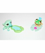 2004 Littlest Pet Shop PET PAIRS FROG PRINCE 50 &amp; Alligator Crocodile 20... - £31.46 GBP