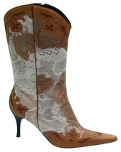 Donald Pliner Couture Hair Calf Leather Boot Shoe New 11 Laser Cut Lace ... - $340.00