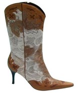 Donald Pliner Couture Hair Calf Leather Boot Shoe New 11 Laser Cut Lace ... - £241.78 GBP