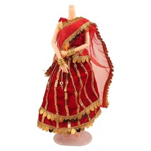 Indian BOLLYWOOD MOVIE Doll Dress Lehenga Choli with chunni 3 Piece Set - £32.75 GBP