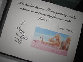 Barbie Signed Film Quote Autograph Margot Robbie Inspirational &quot;It is the best d - £7.81 GBP