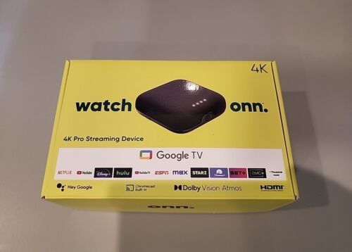 ONN 4K Pro Google TV Streaming Device w Dolby Atmos/Dolby Vision New *2024 Model - $67.87