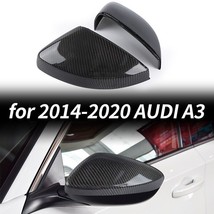 CARBON FIBER REPLACEMENT MIRROR COVER FOR 2014-19 AUDI A3 S3 RS3 W/O LAN... - £78.33 GBP